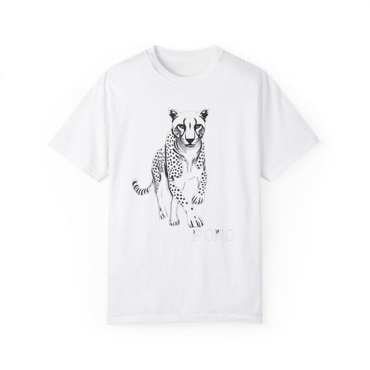 Cheetah Graphic Unisex T-Shirt - Wild Animal Art Tee for Nature Lovers poro brand
