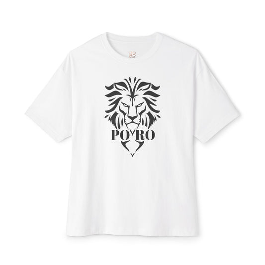 Bold Lion Graphic Oversized Tee - Unisex Boxy Cut - Perfect for Casual Style