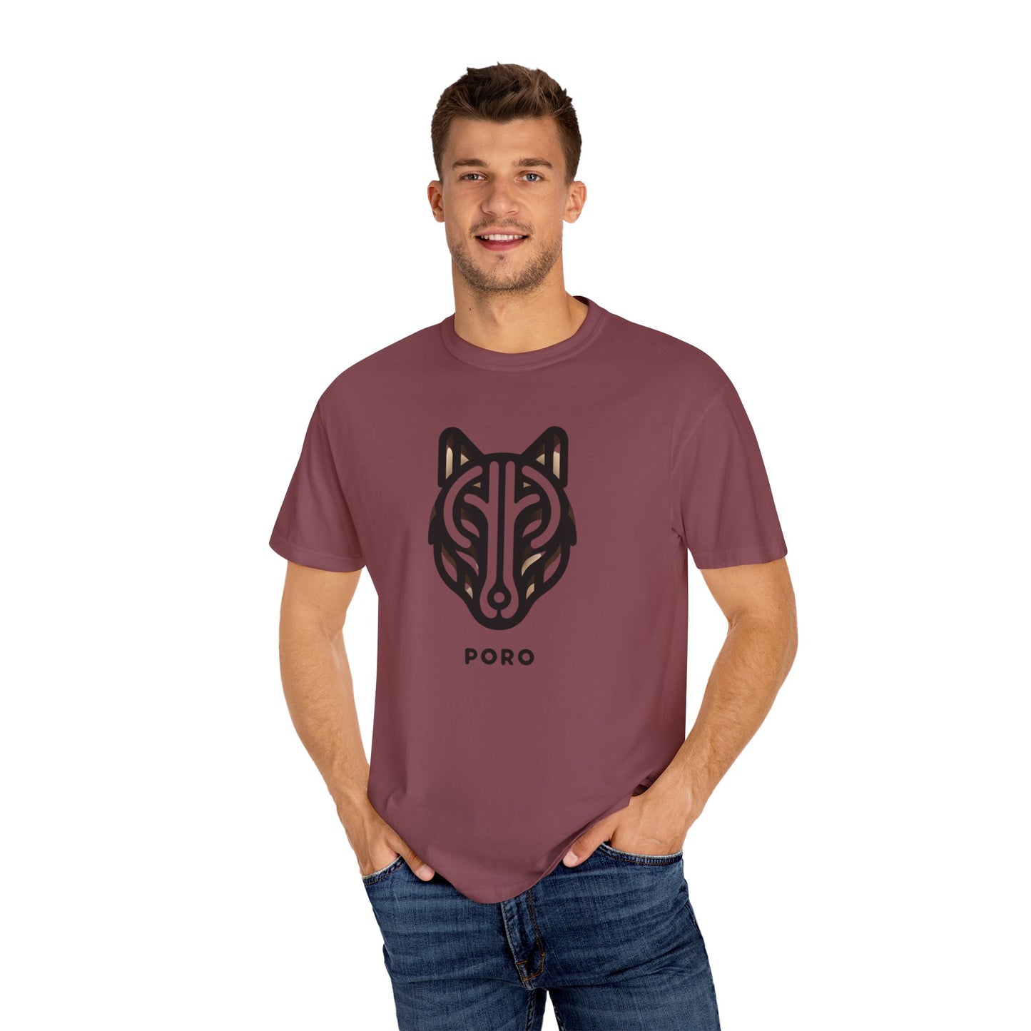 Poro Wolf Unisex T-Shirt - Cool Graphic Tee for Nature Lovers