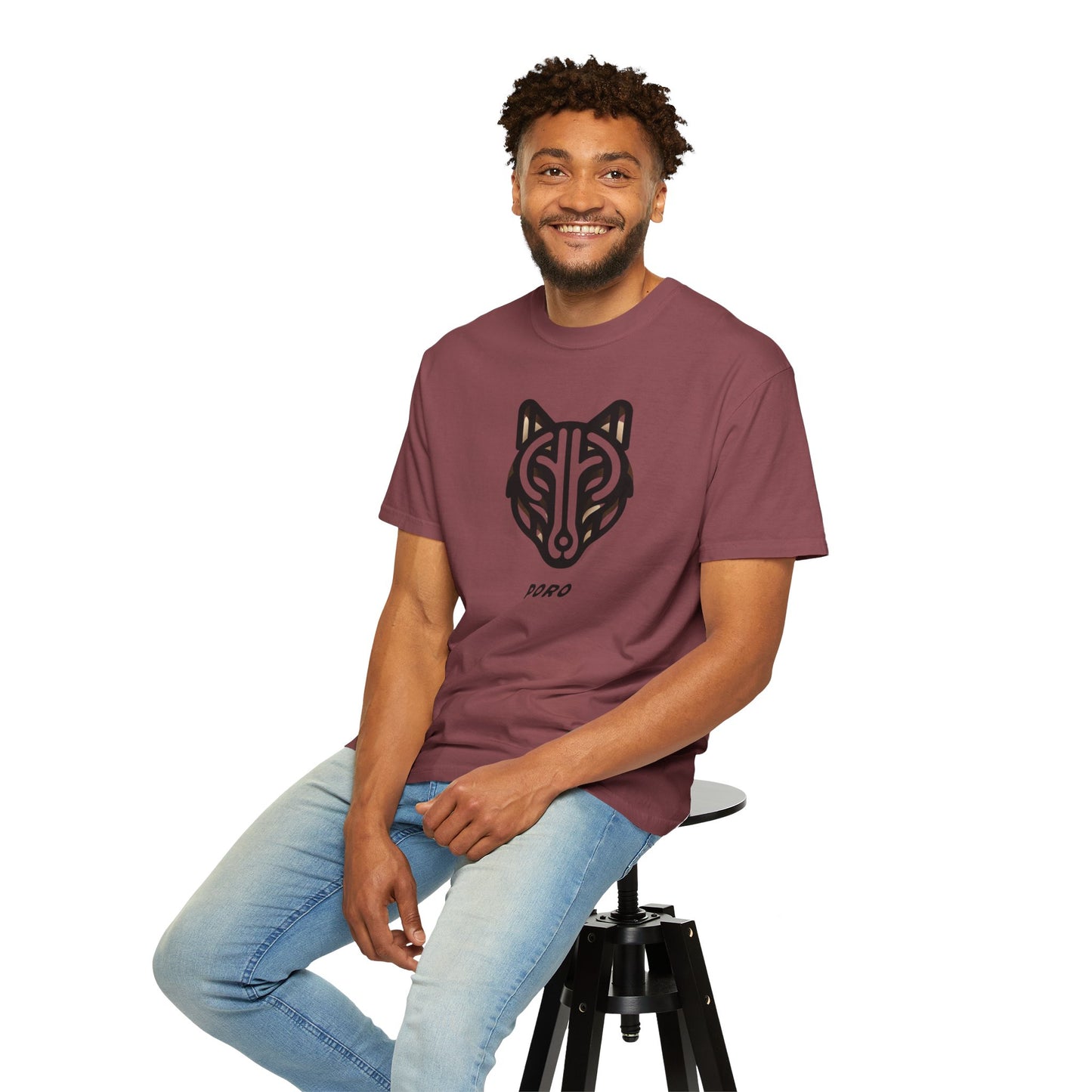 Poro Wolf Unisex T-Shirt - Cool Graphic Tee for Nature Lovers