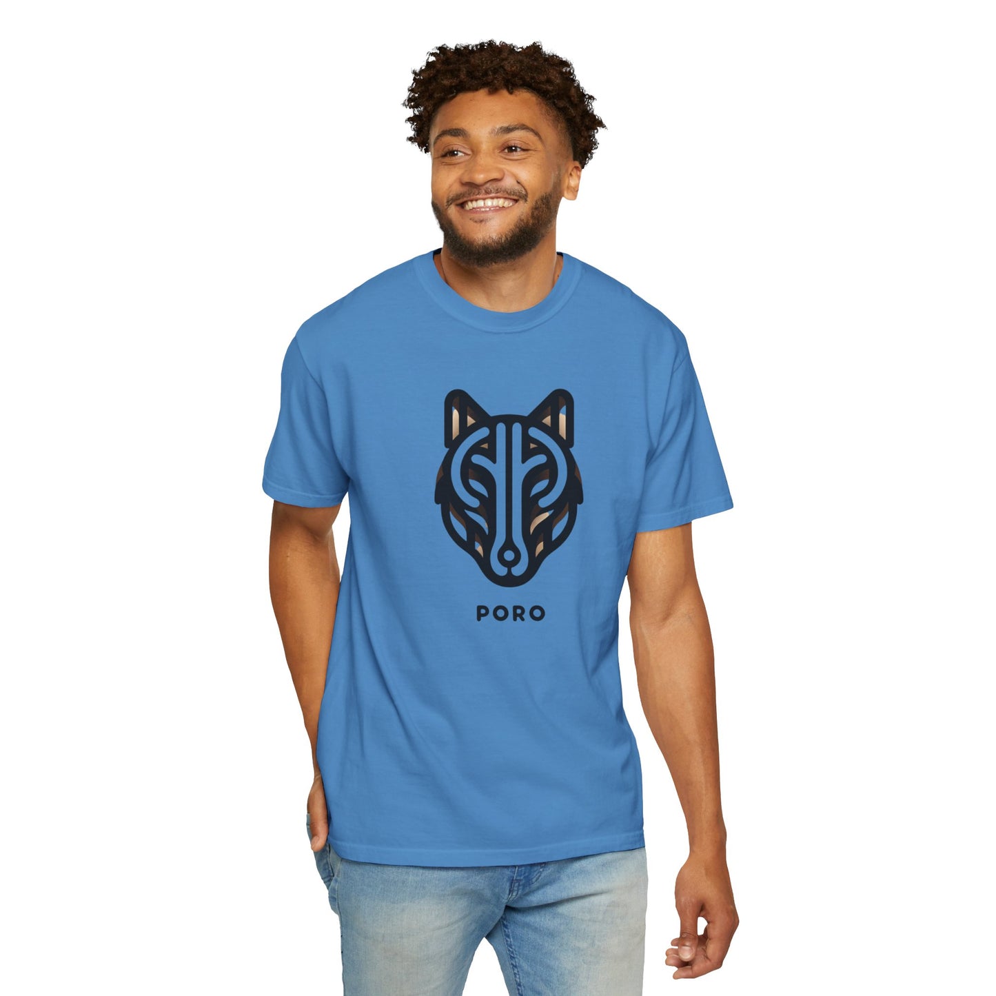 Poro Wolf Unisex T-Shirt - Cool Graphic Tee for Nature Lovers