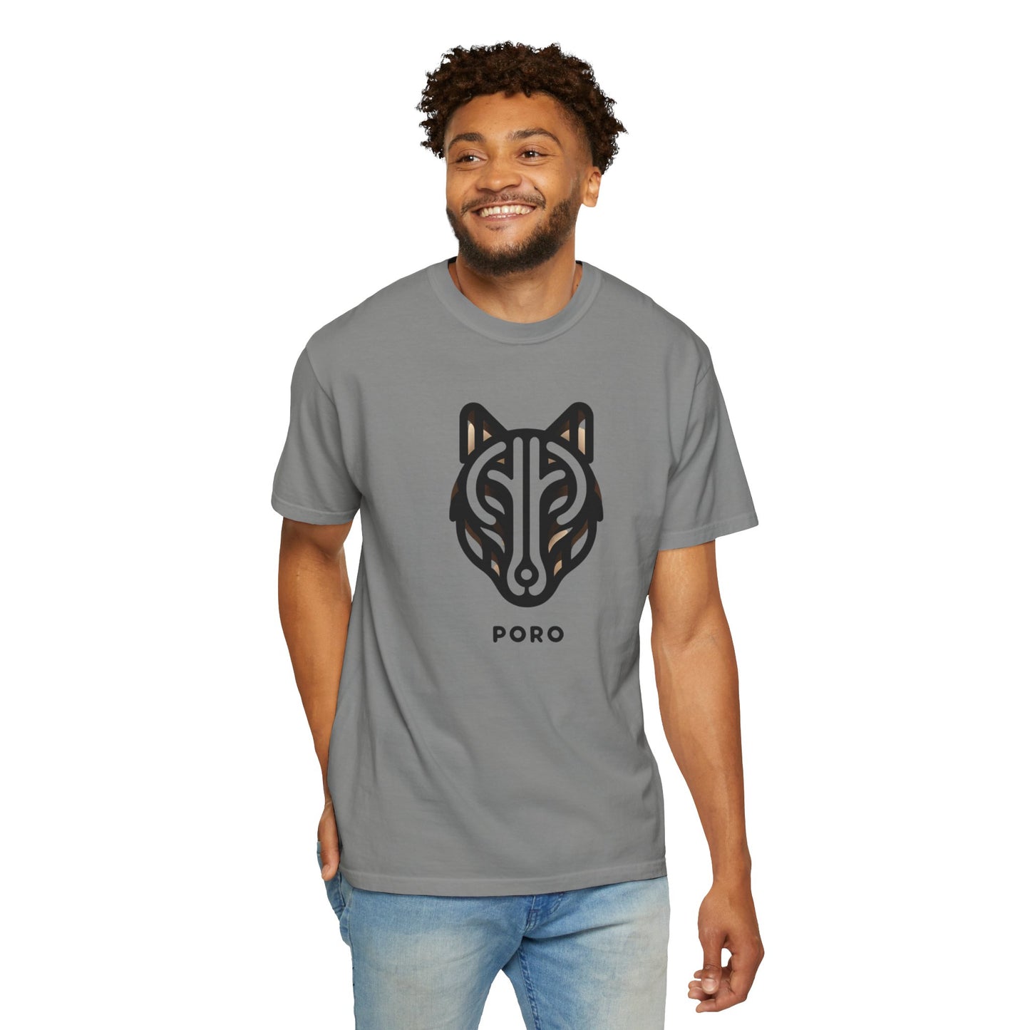 Poro Wolf Unisex T-Shirt - Cool Graphic Tee for Nature Lovers