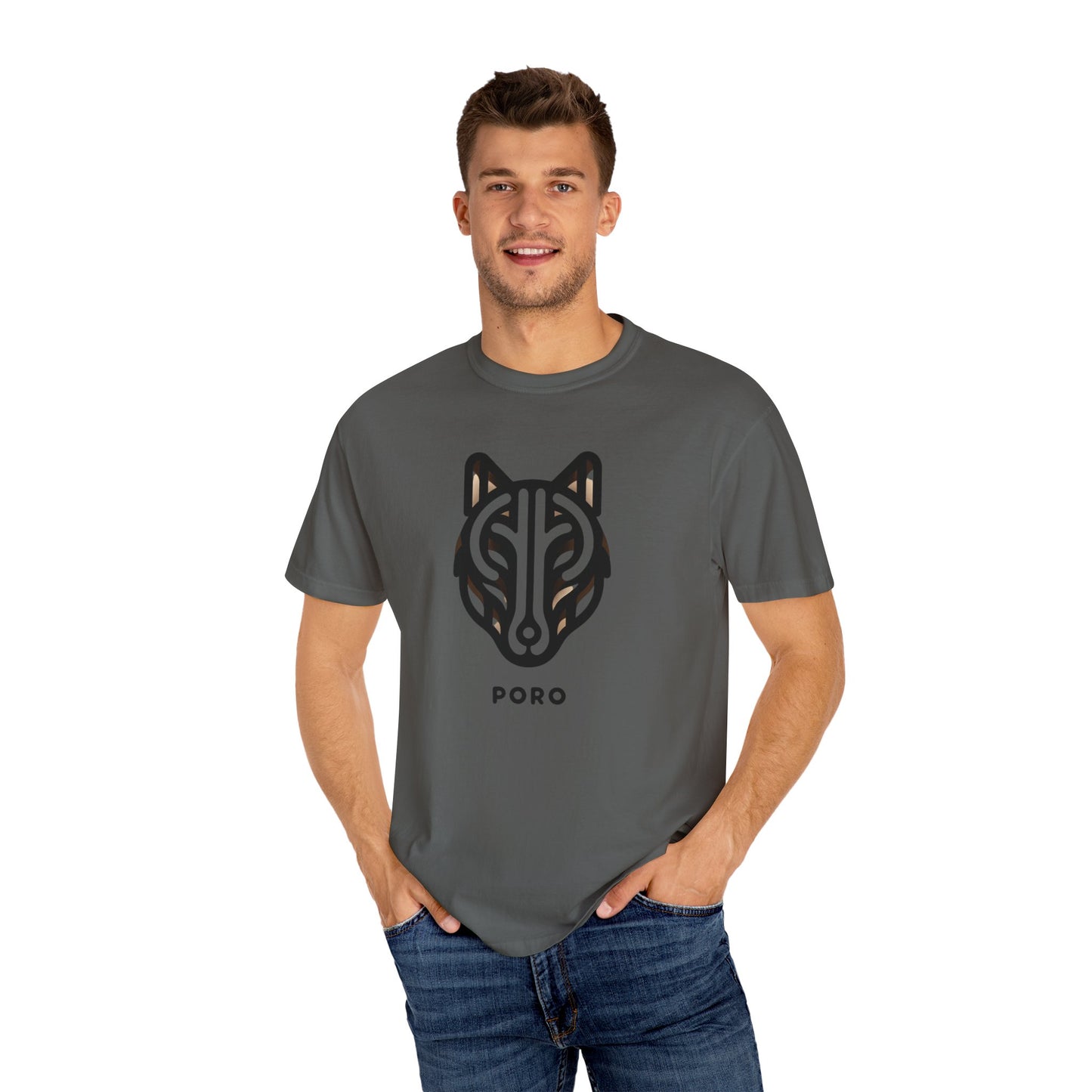 Poro Wolf Unisex T-Shirt - Cool Graphic Tee for Nature Lovers