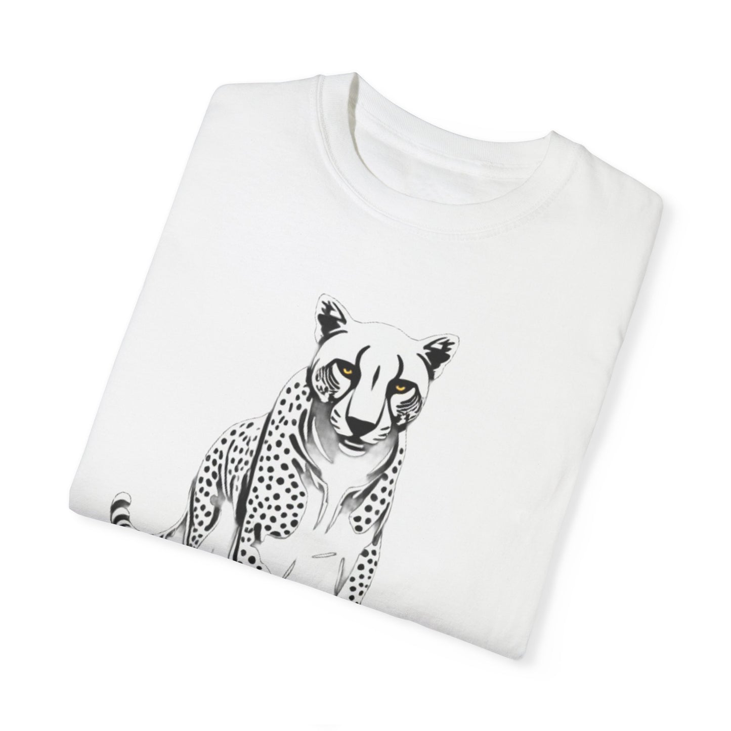 Cheetah Graphic Unisex T-Shirt - Wild Animal Art Tee for Nature Lovers poro brand