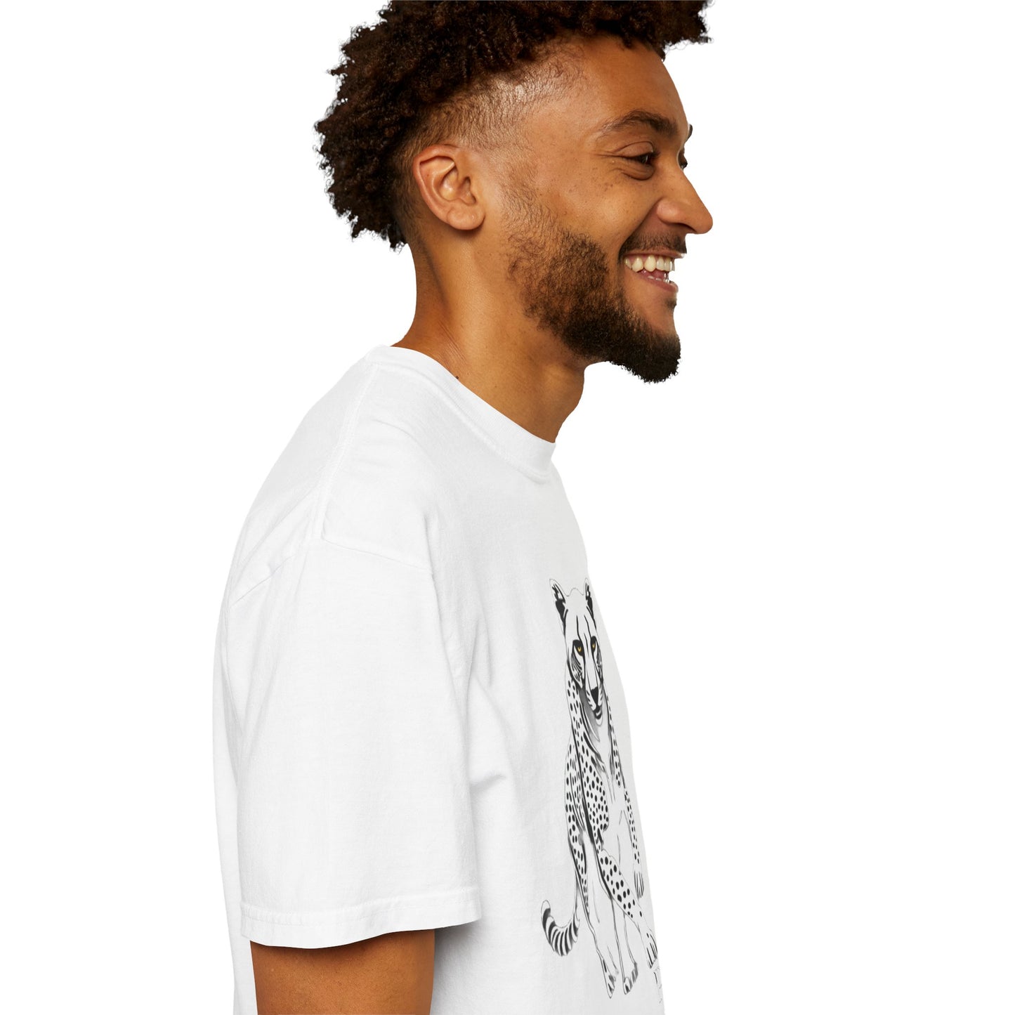 Cheetah Graphic Unisex T-Shirt - Wild Animal Art Tee for Nature Lovers poro brand