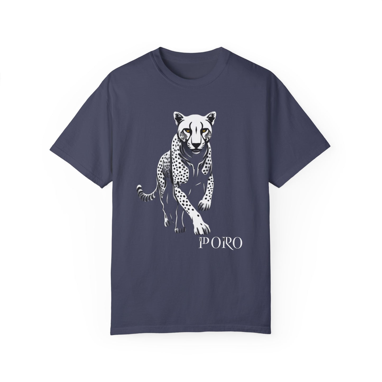 Cheetah Graphic Unisex T-Shirt - Wild Animal Art Tee for Nature Lovers poro brand