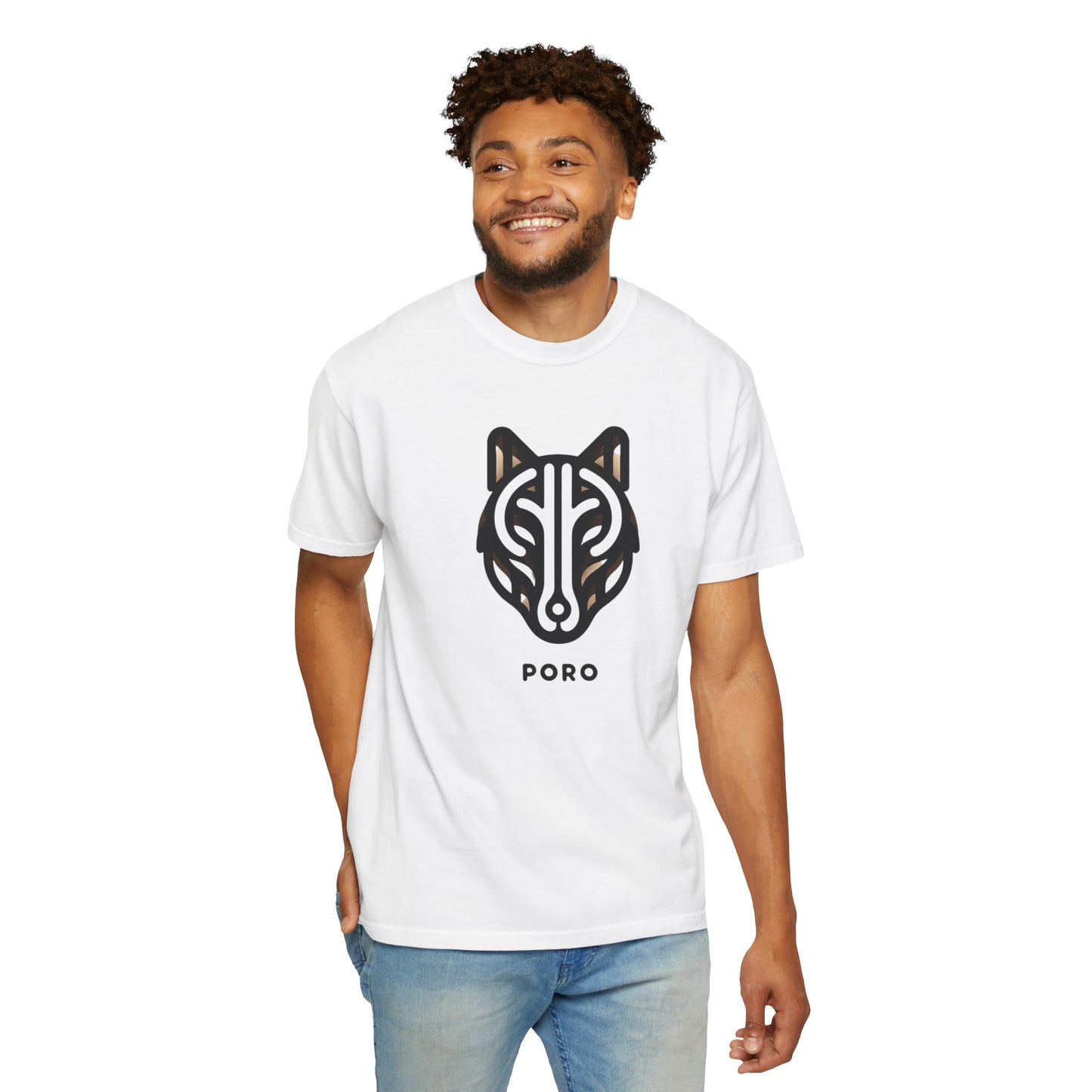 Poro Wolf Unisex T-Shirt - Cool Graphic Tee for Nature Lovers