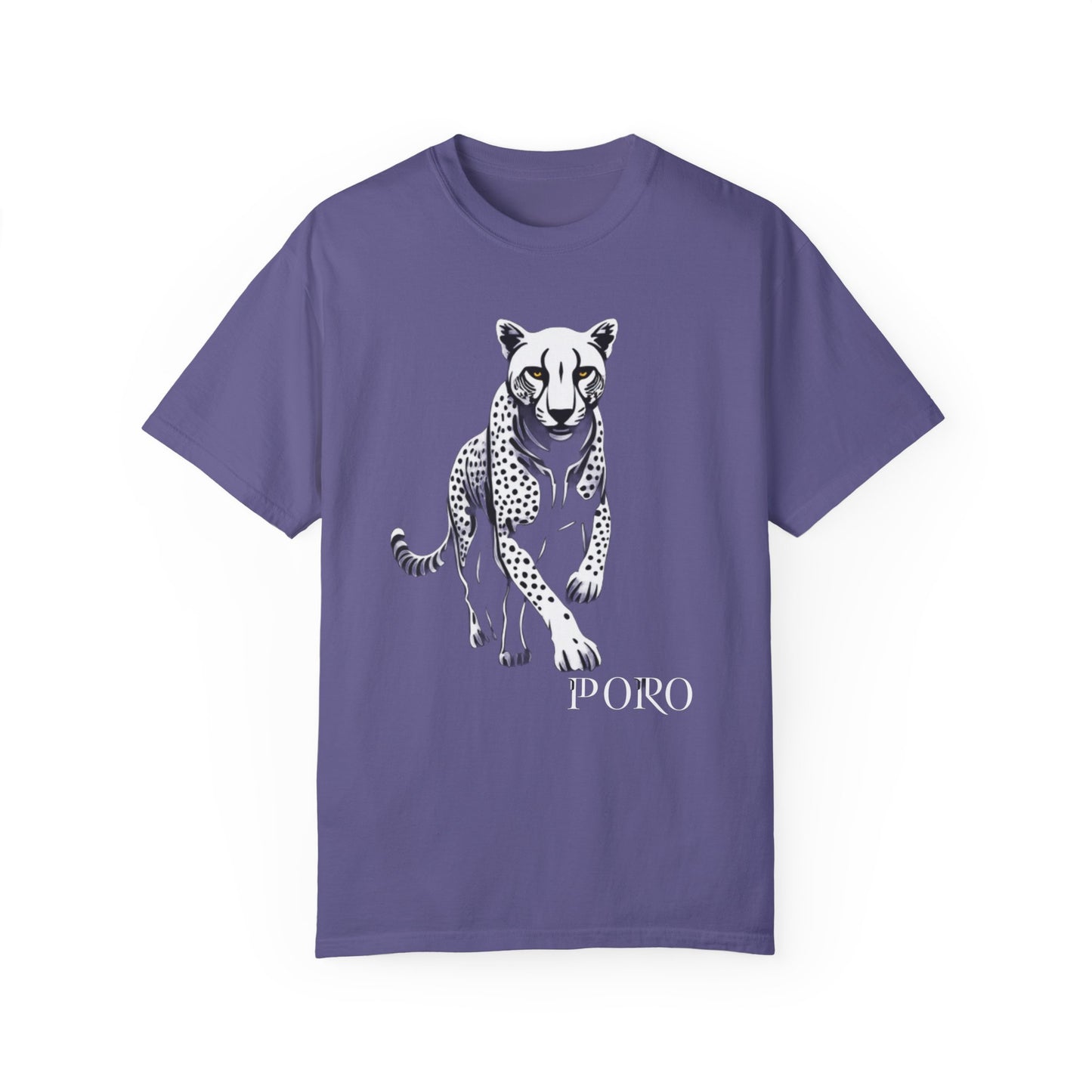 Cheetah Graphic Unisex T-Shirt - Wild Animal Art Tee for Nature Lovers poro brand