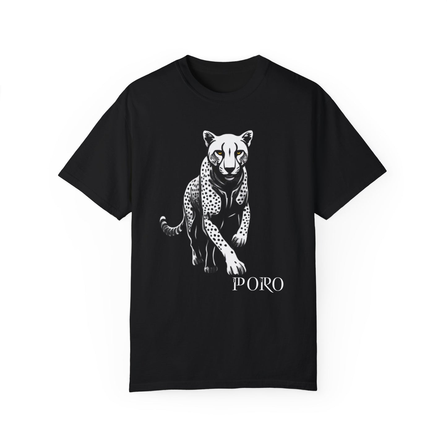 Cheetah Graphic Unisex T-Shirt - Wild Animal Art Tee for Nature Lovers poro brand