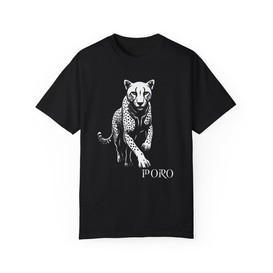 Cheetah Graphic Unisex T-Shirt - Wild Animal Art Tee for Nature Lovers poro brand