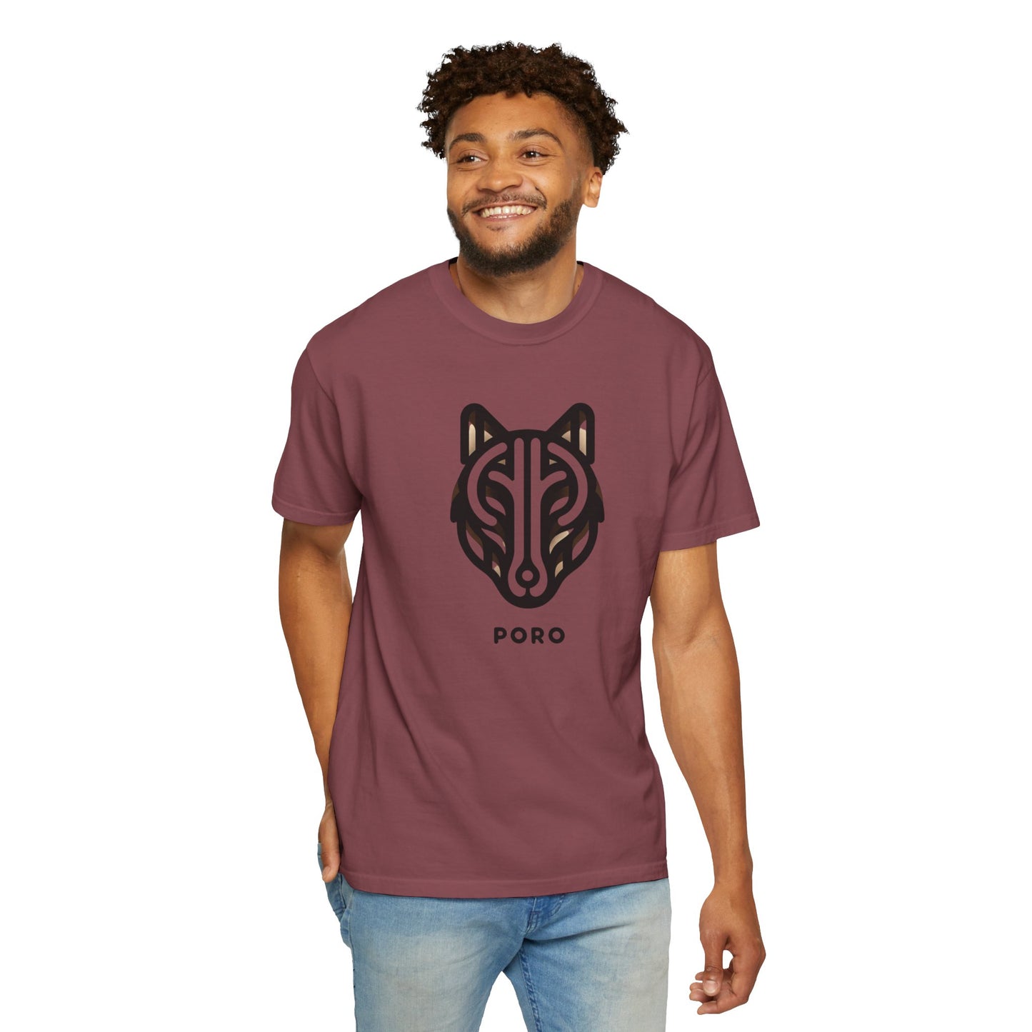 Poro Wolf Unisex T-Shirt - Cool Graphic Tee for Nature Lovers