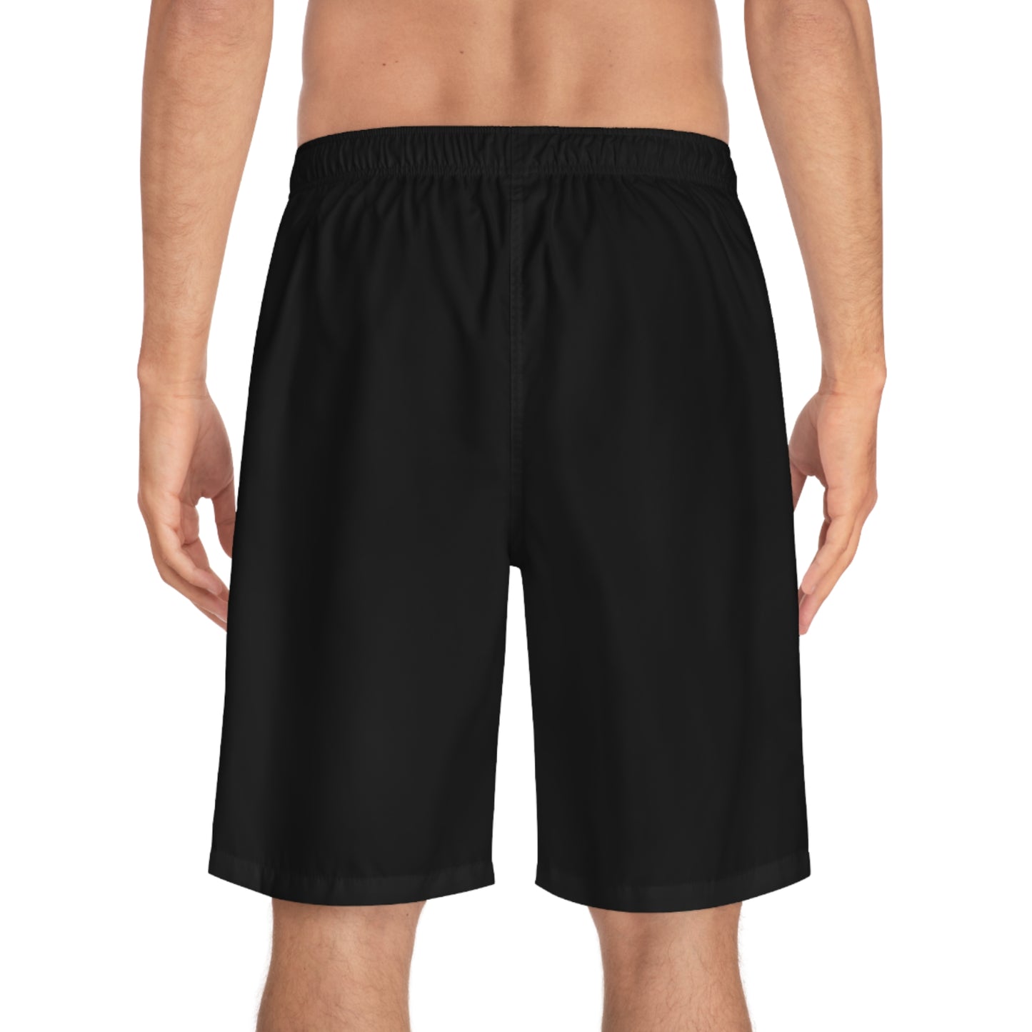 Men's Black Board Shorts - Comfortable Swimwear for Beach Days