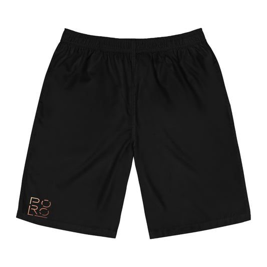 Men's Black Board Shorts - Comfortable Swimwear for Beach Days