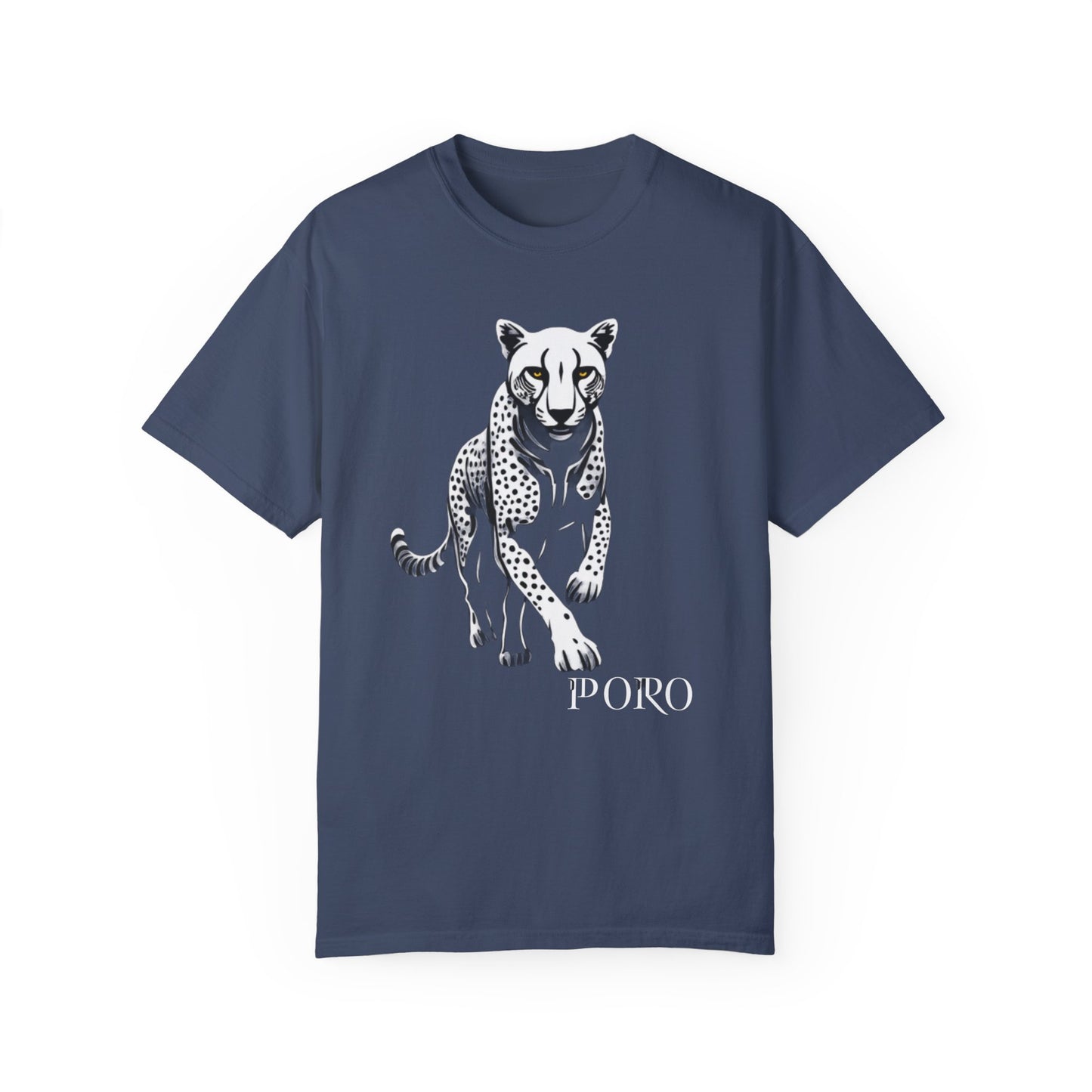 Cheetah Graphic Unisex T-Shirt - Wild Animal Art Tee for Nature Lovers poro brand