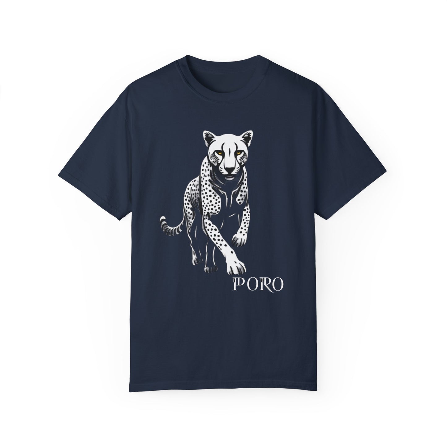 Cheetah Graphic Unisex T-Shirt - Wild Animal Art Tee for Nature Lovers poro brand