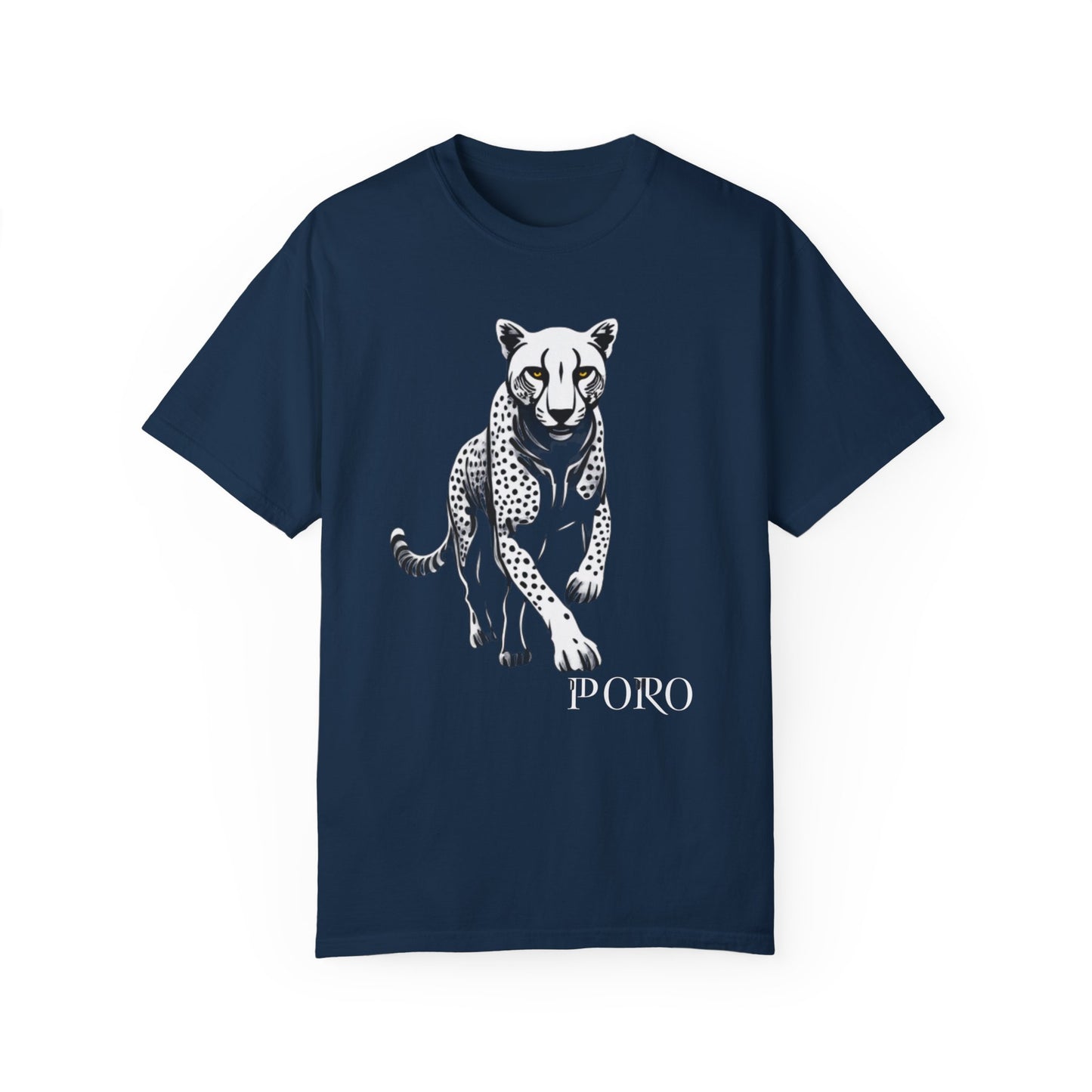 Cheetah Graphic Unisex T-Shirt - Wild Animal Art Tee for Nature Lovers poro brand
